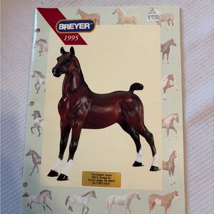 Vintage 1995 Breyer Dealer Guide Book 📕 with Breyer Horses Released in 1995